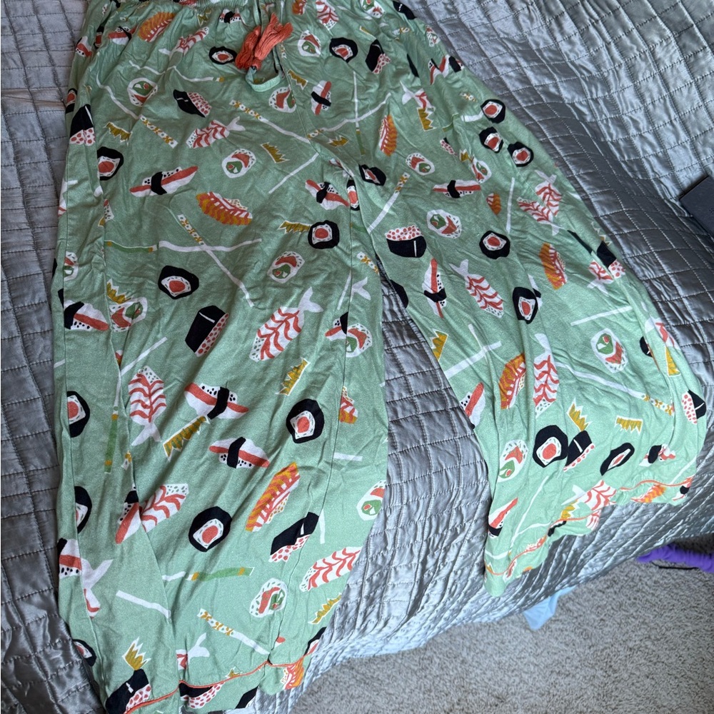 BedHead Green Sushi Pattern Pajama Pants